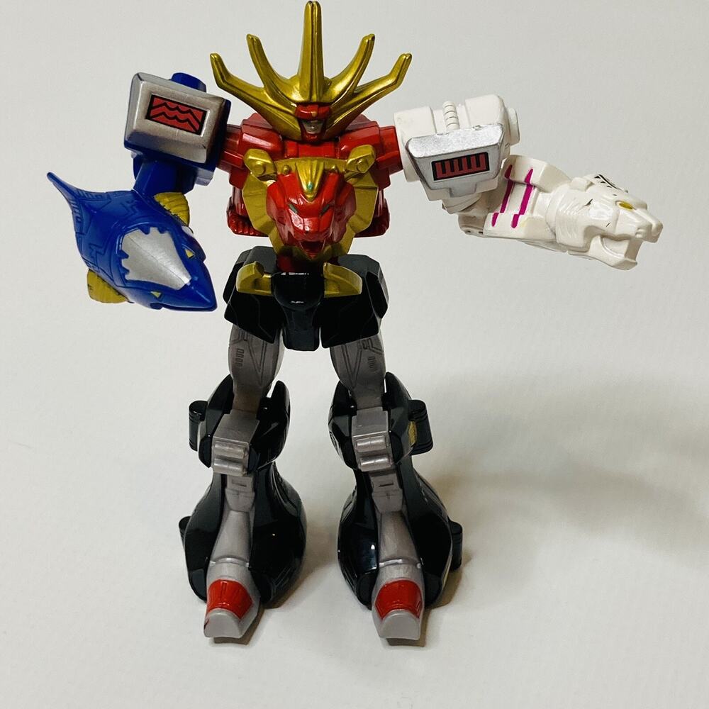 Power Rangers Action Figure Super Mega Force Wild Force Megazord Bandi 2008 5.5”